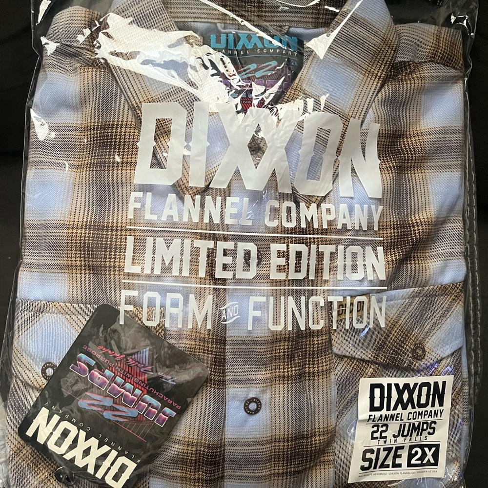 DIXXON Blue and Black Flannel Shirt